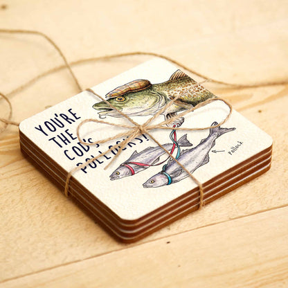 Cod's Pollocks Coaster - Drinks Coaster - Funny Coaster