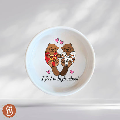 Travis & Taylor I Feel So High School Trinket Dish - White