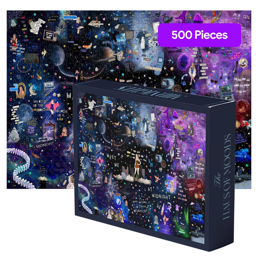 Taylor Swift Midnights Era Lyrics & Easter Eggs Puzzle©: 500 Pieces – 20" x 30"