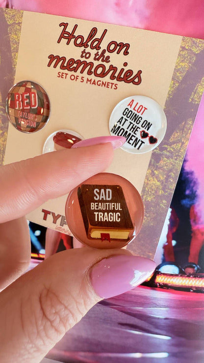 Taylor Swift Inspired Magnets Set of 5