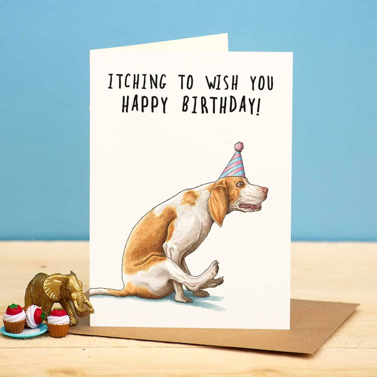 Itching Birthday Card - Birthday Card - Funny