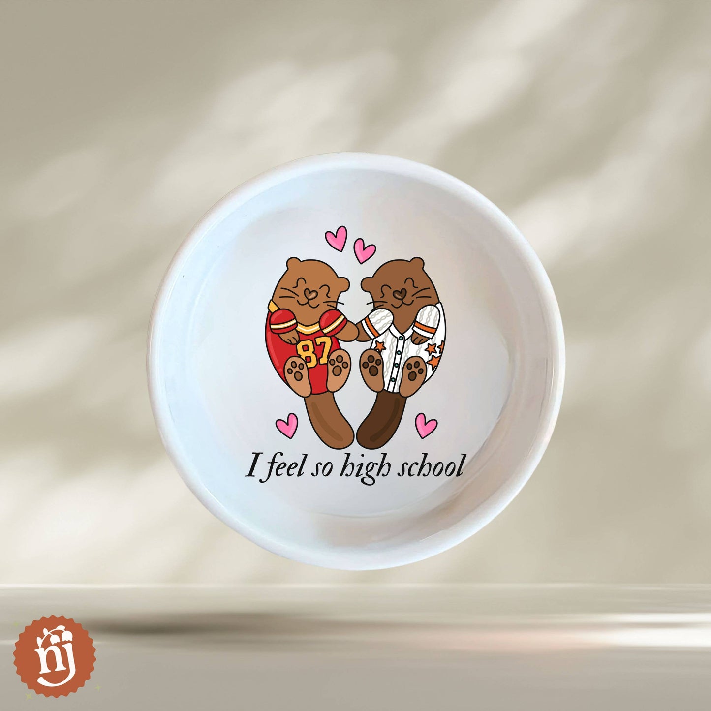 Travis & Taylor I Feel So High School Trinket Dish - White