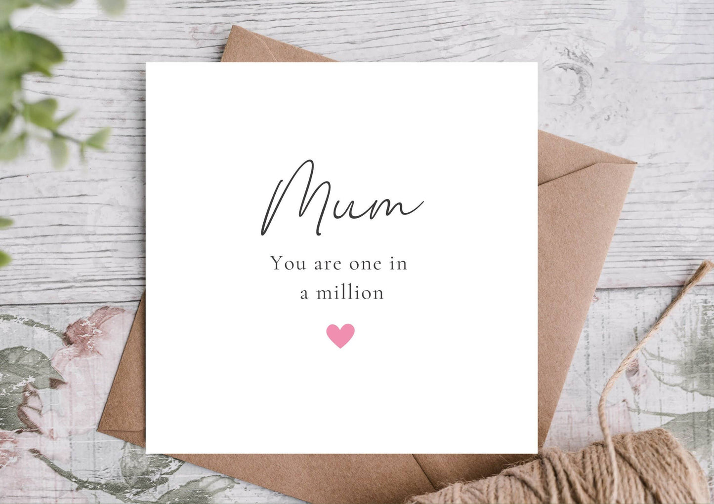 Mum in a Million Mothers Day Card