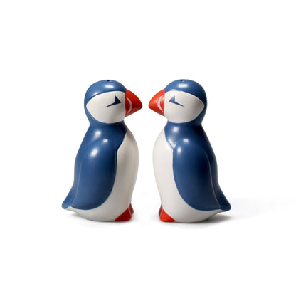 Salt & Pepper Shakers Ceramic Boxed - Coastal (Puffin)