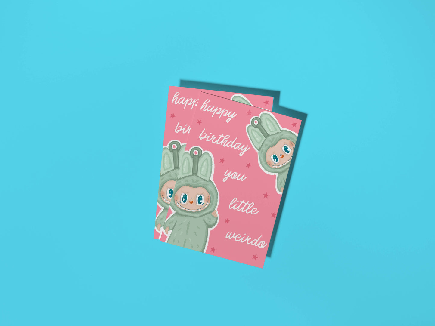 Happy Birthday You Little Weirdo Labubu Birthday Card