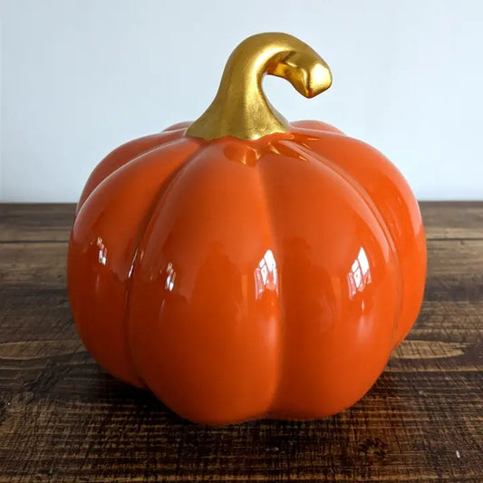 Ceramic High Glaze Orange Pumpkin