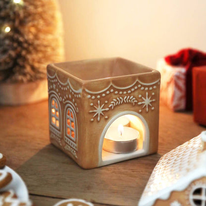 Ceramic Gingerbread House Wax Warmer