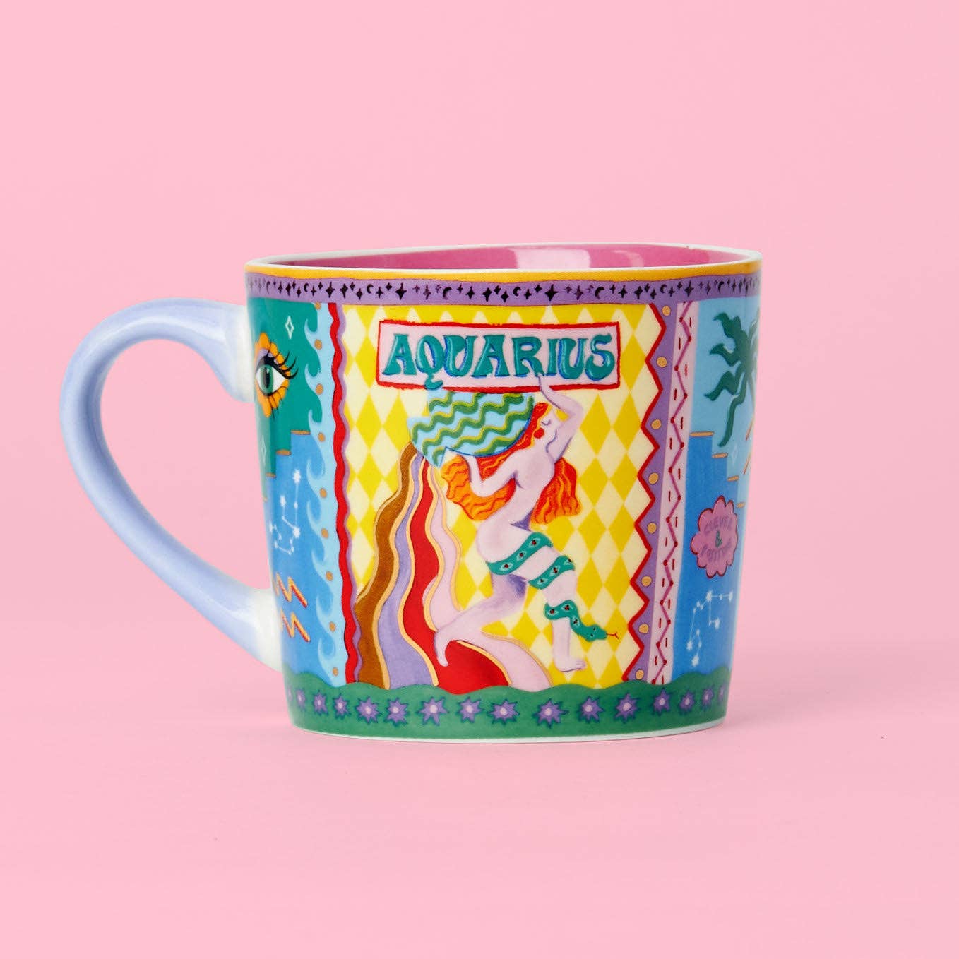Eleanor Bowmer Aquarius Zodiac Mug