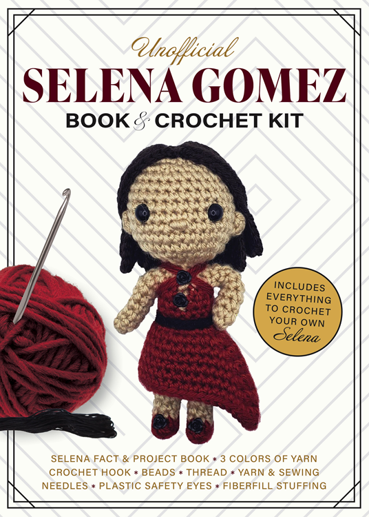 Unofficial Selena Gomez Book And Crochet Kit