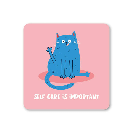 Self Care Is Important Cat Coaster