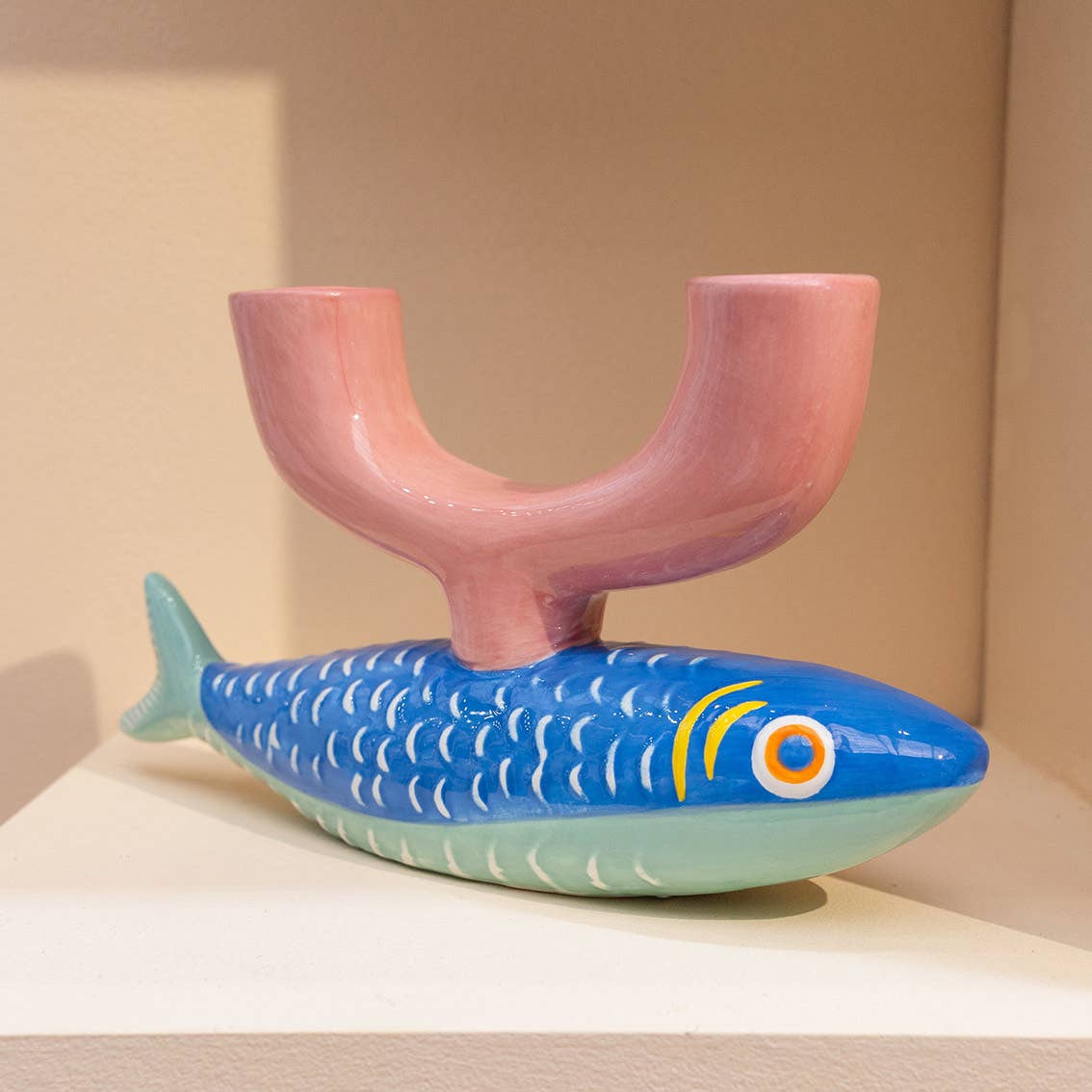 Fish Ceramic Candle Holder