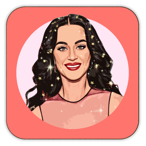 Cork Coaster - Superstar Katy by Dolly Wolfe