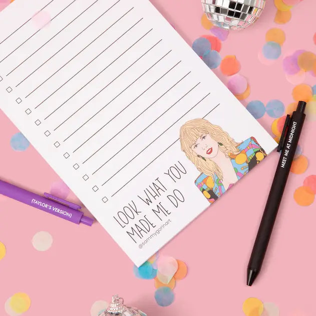 Taylor Swift Notepad - Look What You Made Me To-Do