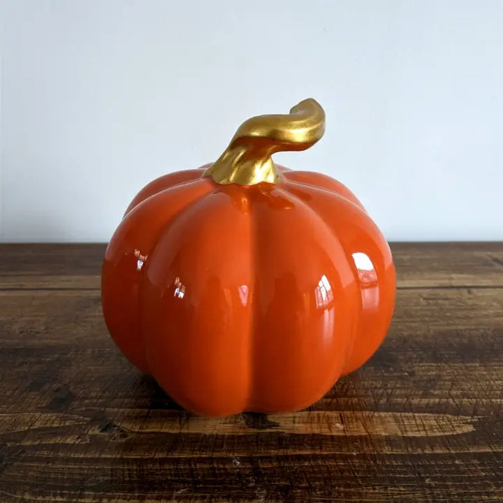 Ceramic High Glaze Orange Pumpkin