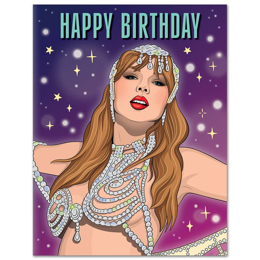 Showgirl Birthday Card