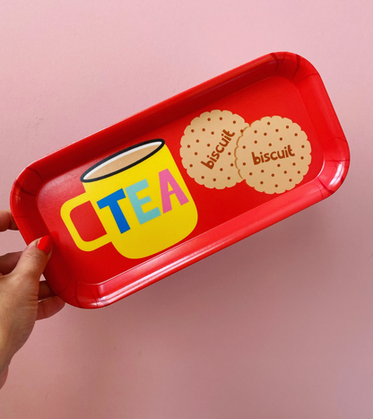 Tea and Biscuits Melamine Tray