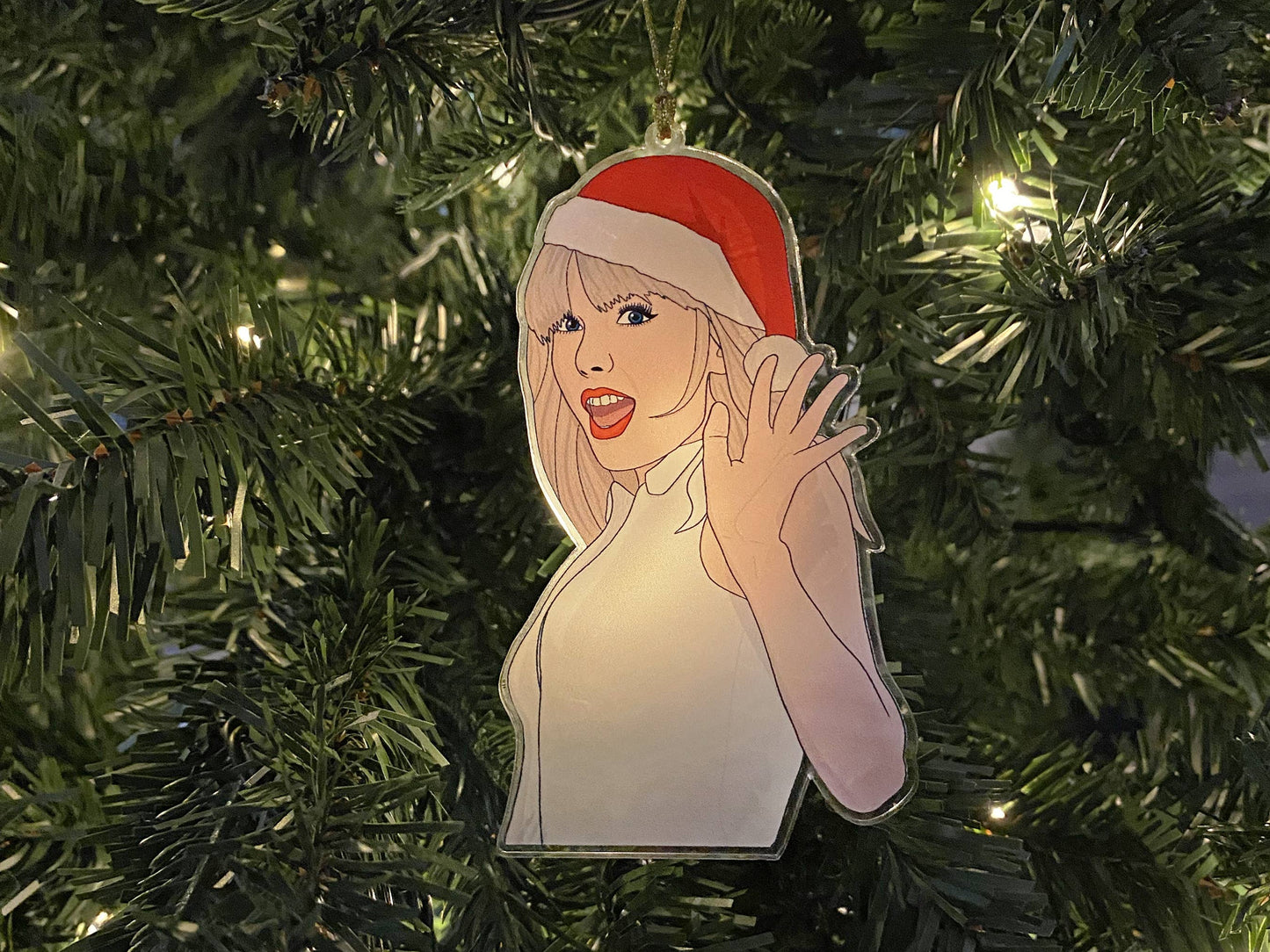 Taylor Swift Christmas Ornament