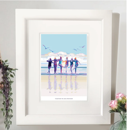 Together we are Stronger Positive Quote Print A4 Print