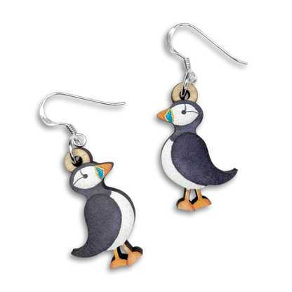 Puffin Necklace - Wooden Pendant