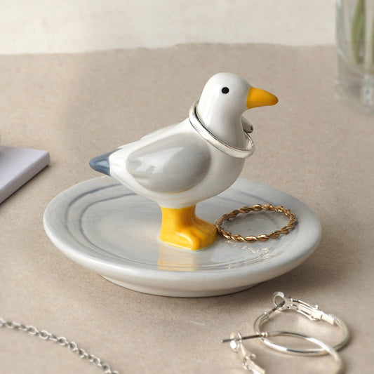 Coastal Living Seagull Ring Dish In Gift Box