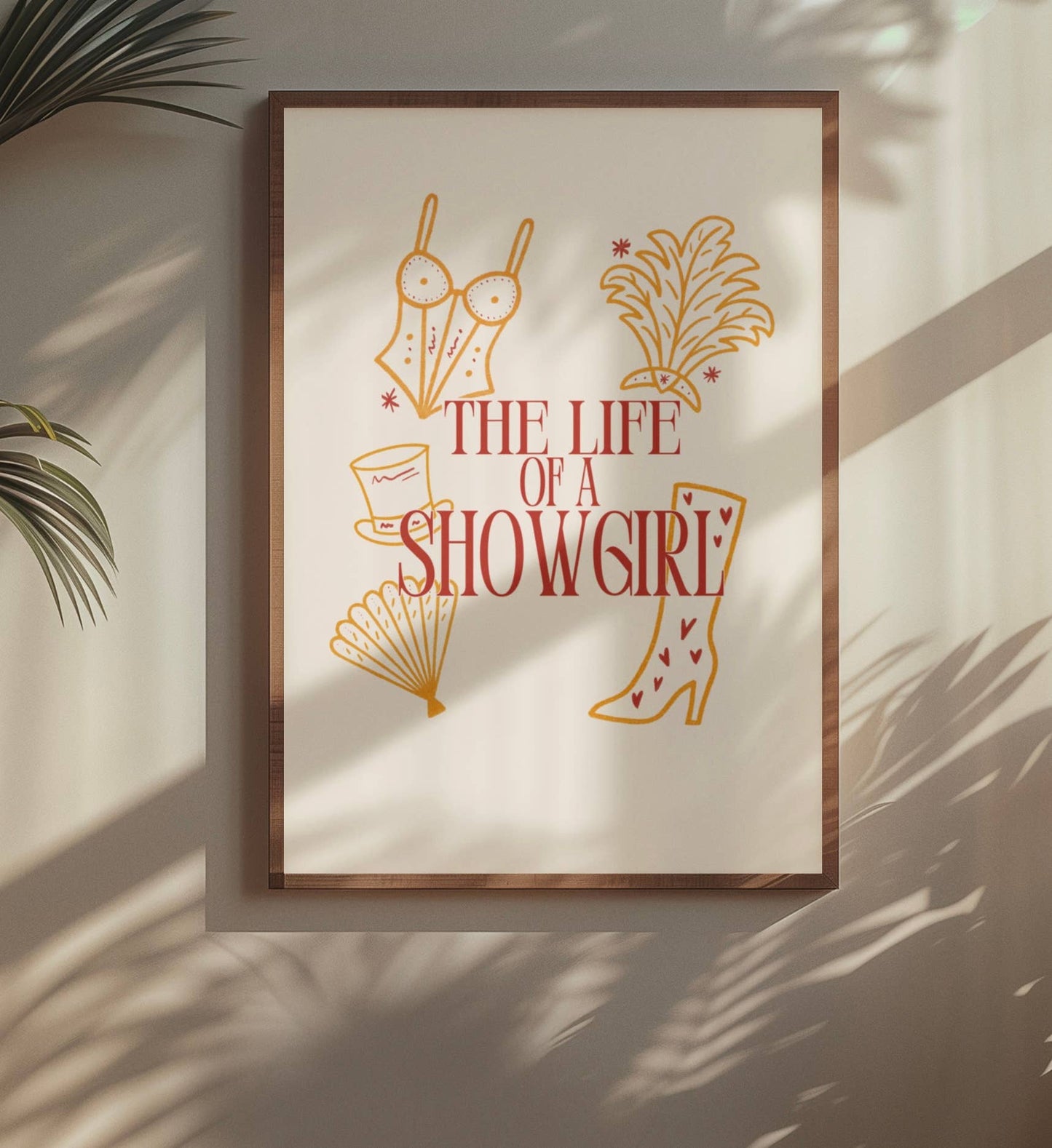 The Life of a Showgirl taylor swift inspired print 
