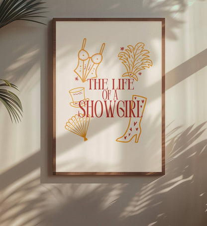 The Life of a Showgirl taylor swift inspired print 