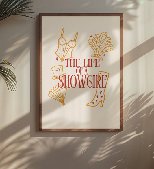 The Life of a Showgirl taylor swift inspired print 