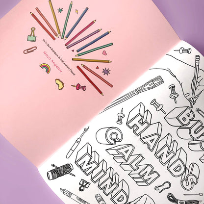 Colouring In To Calm Within book A4 Coloring In Book