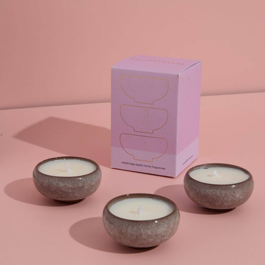 Contemporary Kiln Pink Tea Lights - Blackberry & Cedarwood