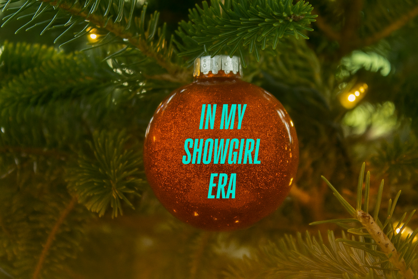 Showgirl Era Glitter Ornament