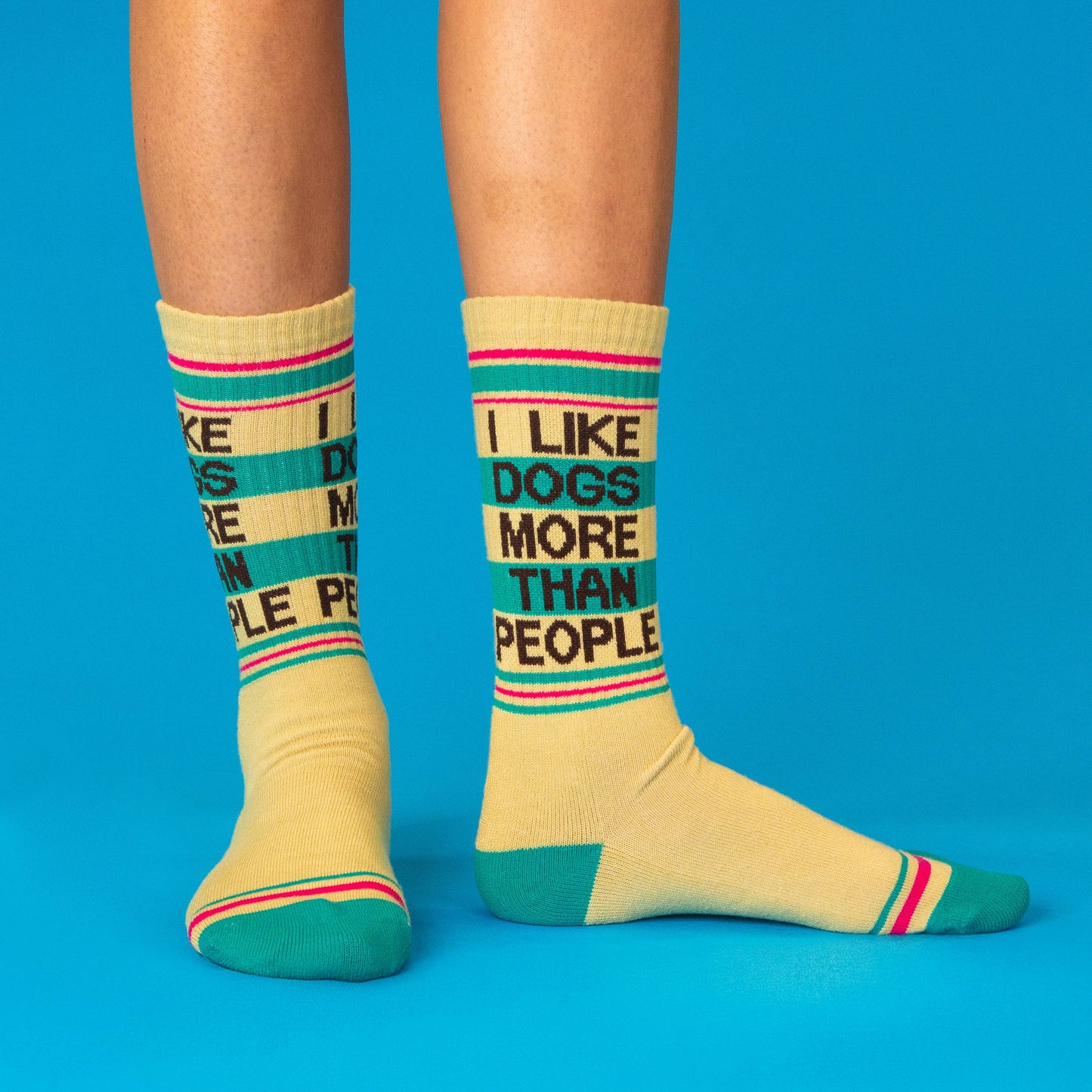 I Like Dogs More Than People - Gym Crew Socks