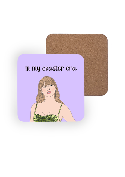 A Taylor Swift Eras Tour Themed Illustrated Coaster 