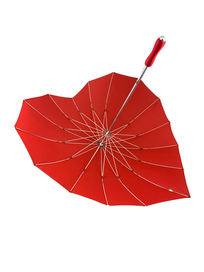 Heart Shaped Umbrella by Soake in Red