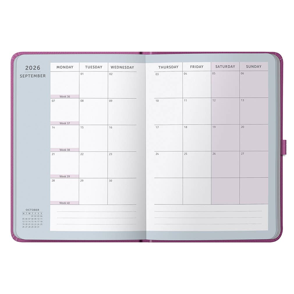 2026 Weekly Diary A5 Planner | Pink Daily Organiser | Busy B