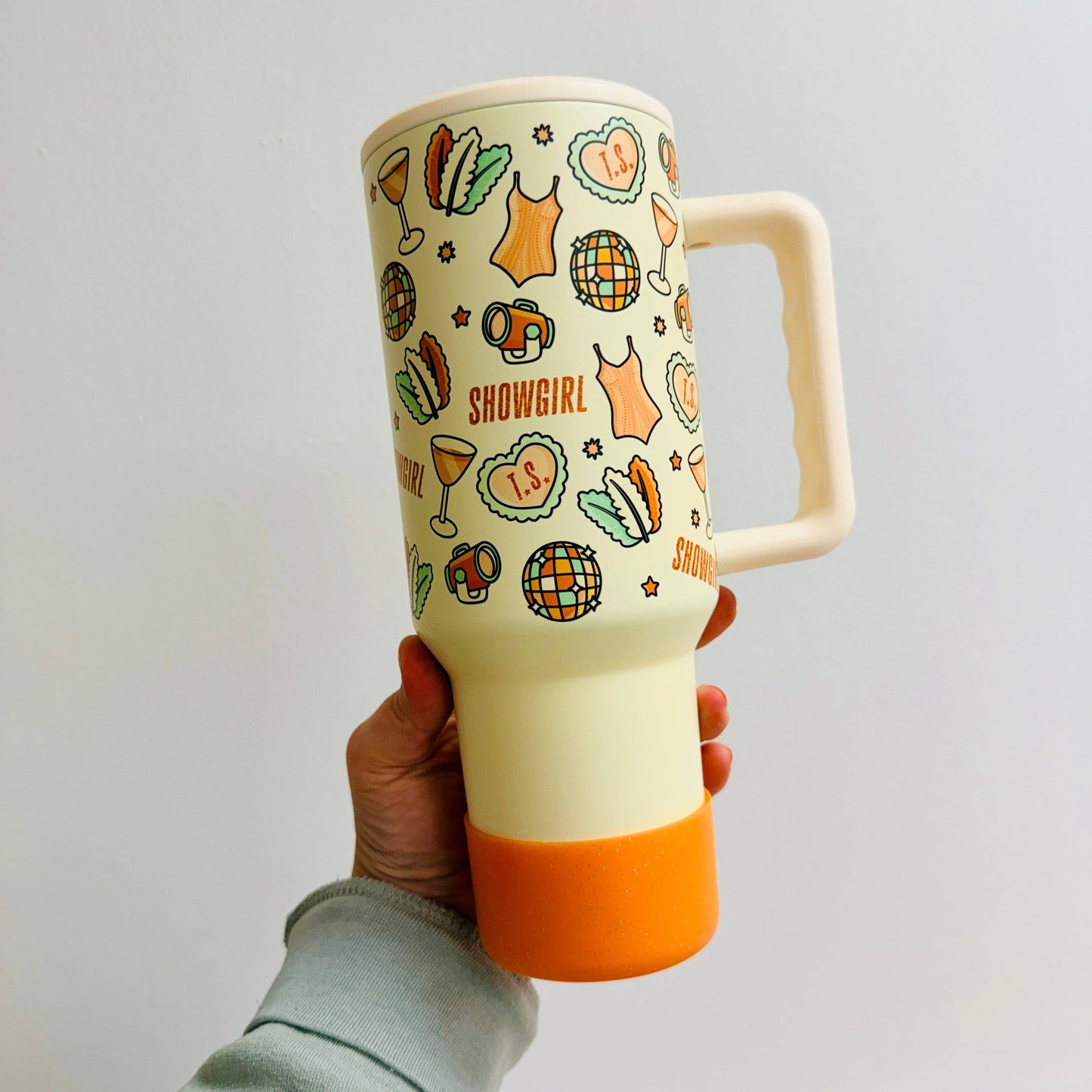 40oz Tumbler with Lid and Straw - 12th Album Icons