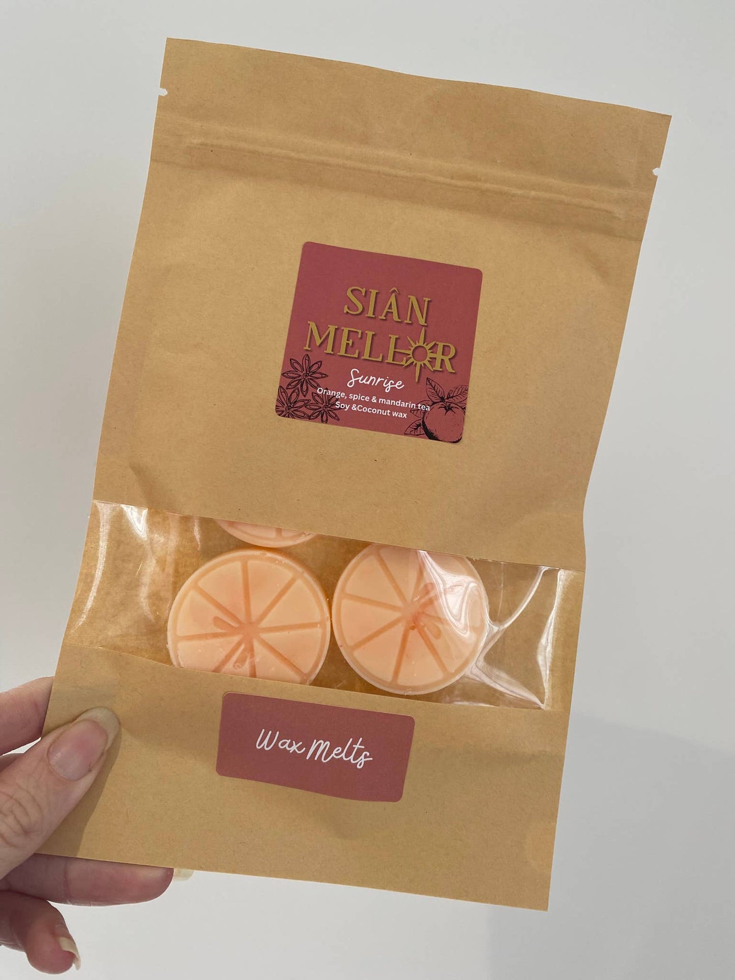 Sunrise wax melt shapes