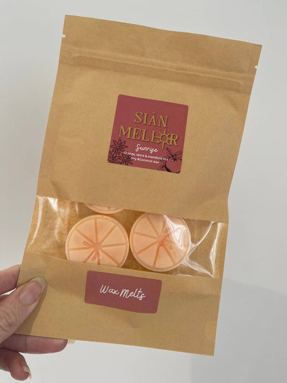 Sunrise wax melt shapes