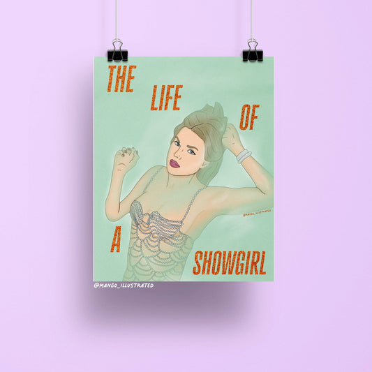 Showgirl A4 Art Print