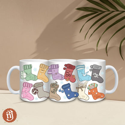 Taylor Eras Christmas Stockings Ceramic Mug