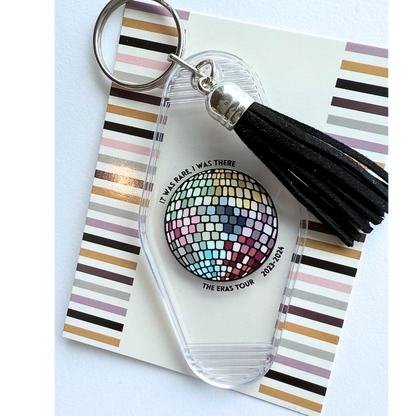 It Was Rare I Was There - Eras Tour Disco 🪩 Ball Acrylic Keyring