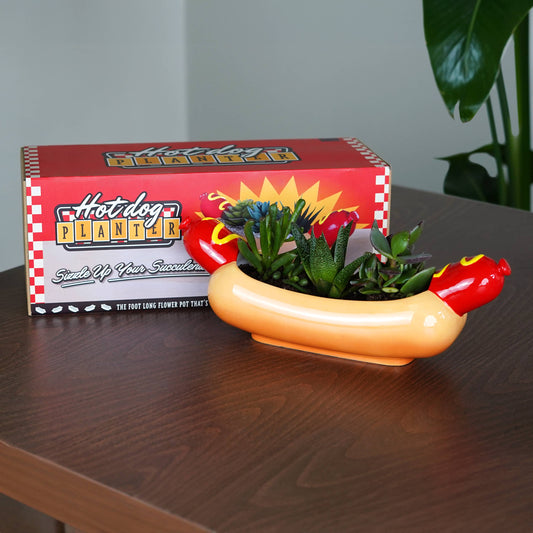 Ceramic Hot Dog Planter