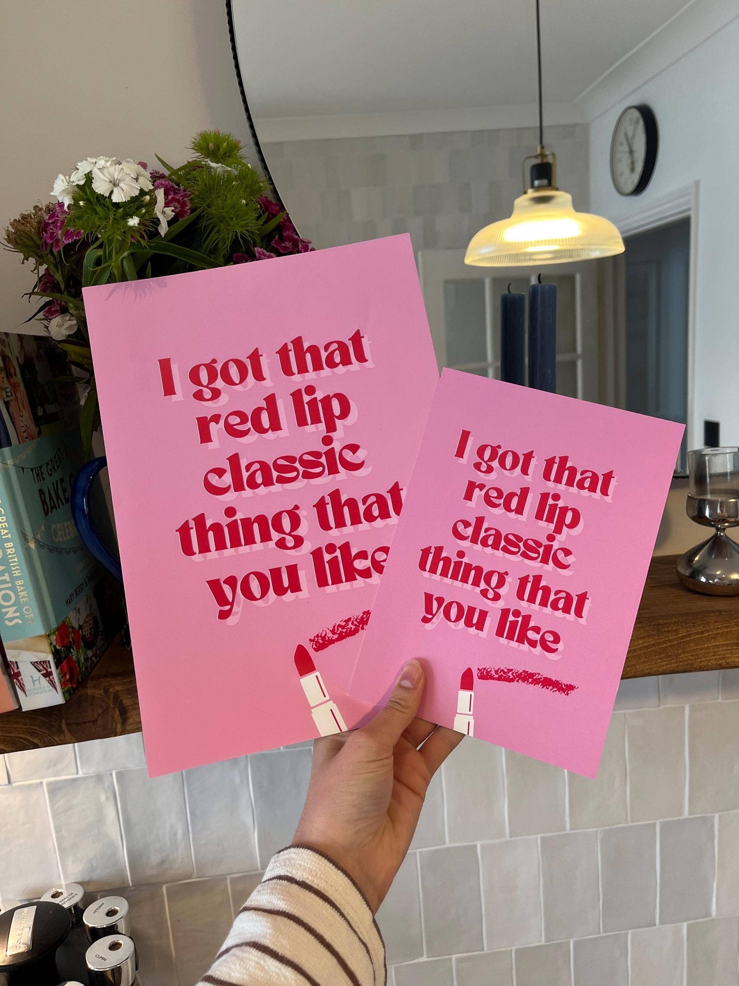 "I got that red lip classic" Taylor Swift Inspired Art Print