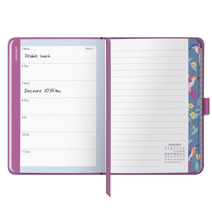 2026 A6 Diary, Weekly Planner, To Do Lists & Notes | Fuchsia