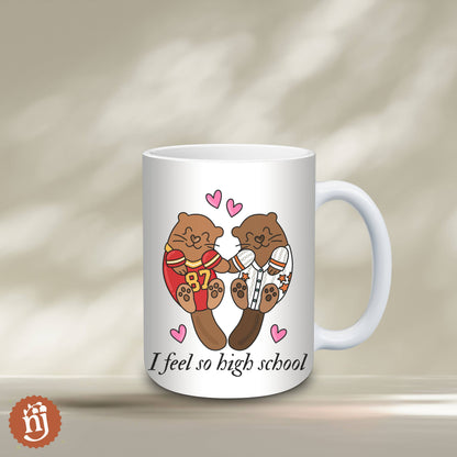 Travis & Taylor I Feel So High School Ceramic Mug