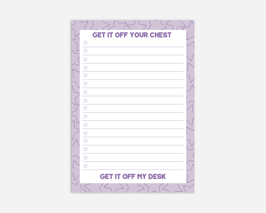 Get It Off Your Chest - A5 Notepad - Taylor Swift