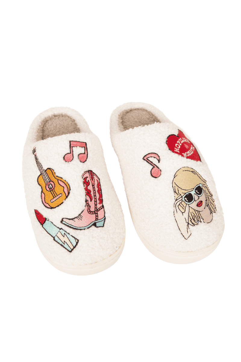 Taylor Inspired Music Girl Icons Slippers