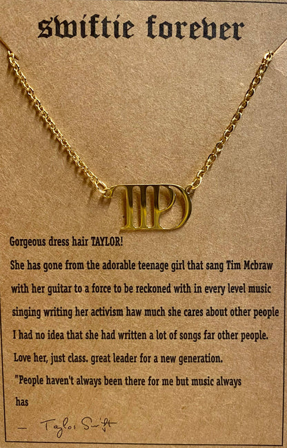 Taylor Swift - Swiftie Pendant Necklace