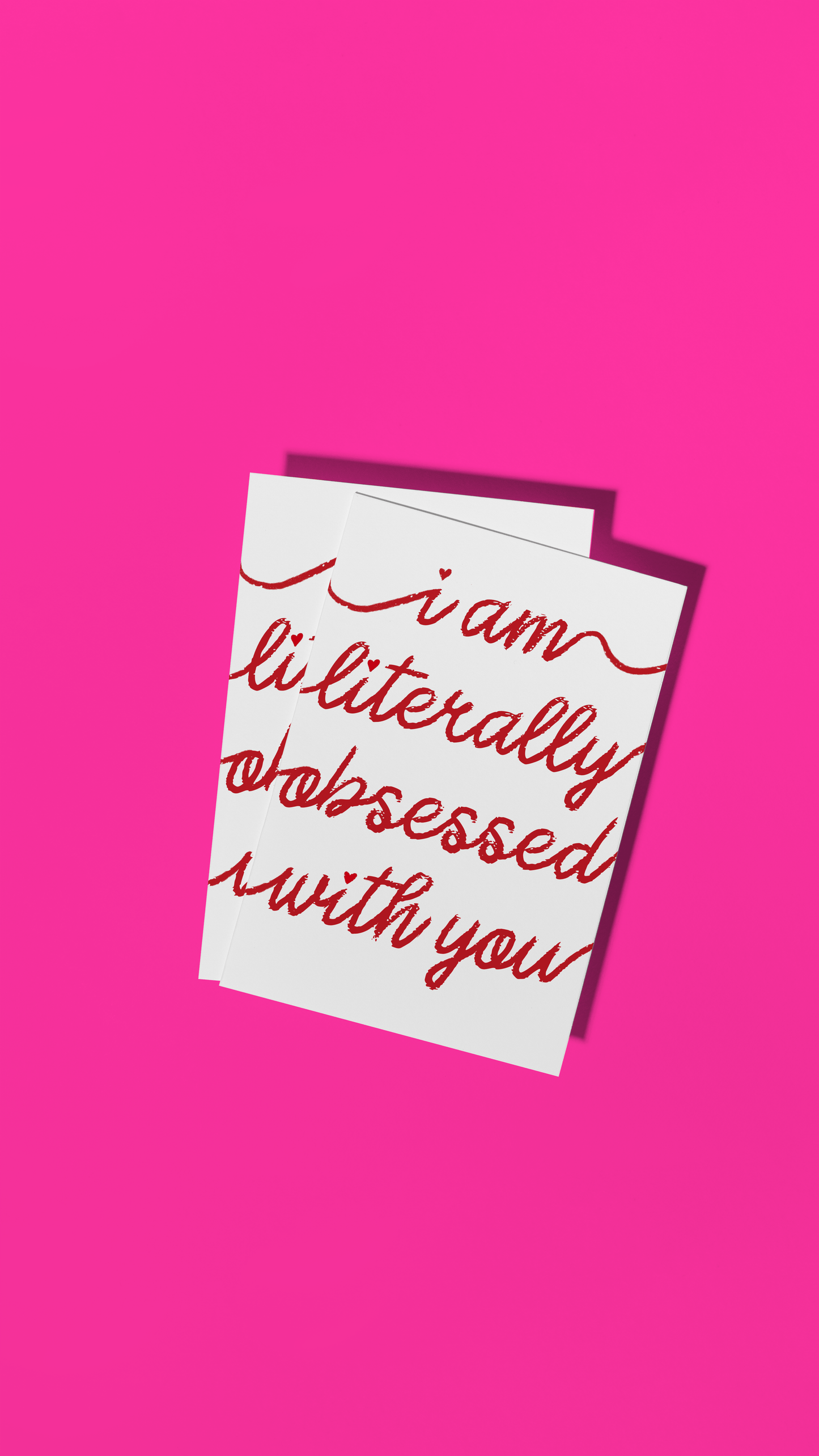 I Am Literally Obsessed With You Card - Valentines Funny Card Anniversary Love Greeting Card Partner Funny Gift Love You Card Anniversary
