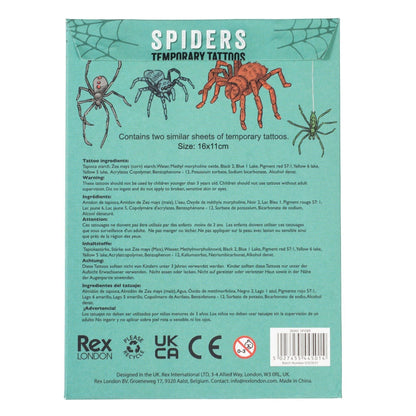 Temporary Tattoos - Spiders