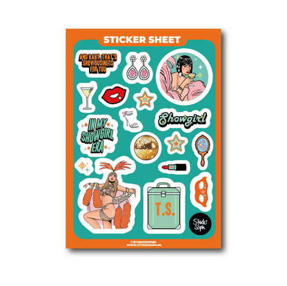 Life Of A Showgirl A5 Sticker Sheet